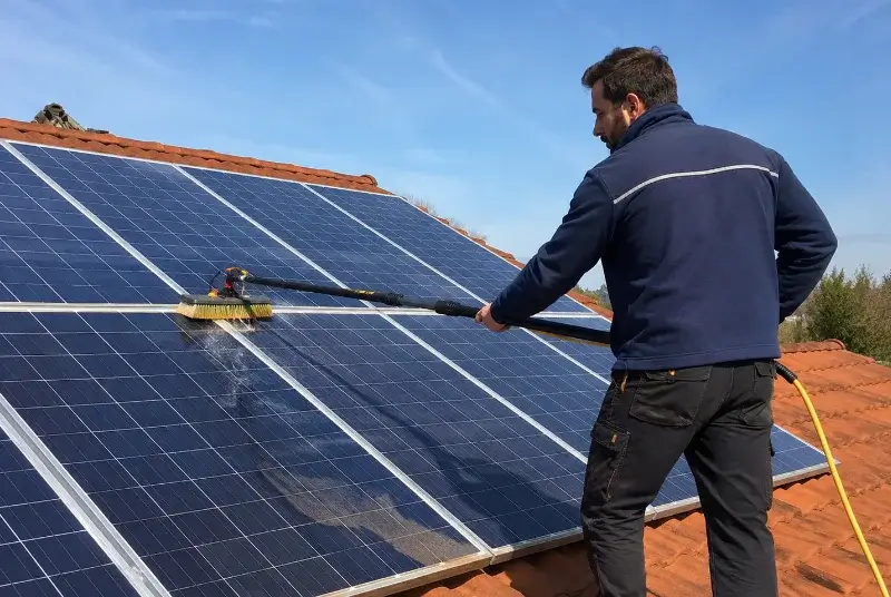 Nettoyage et entretien de panneaux solaires à Pimbo